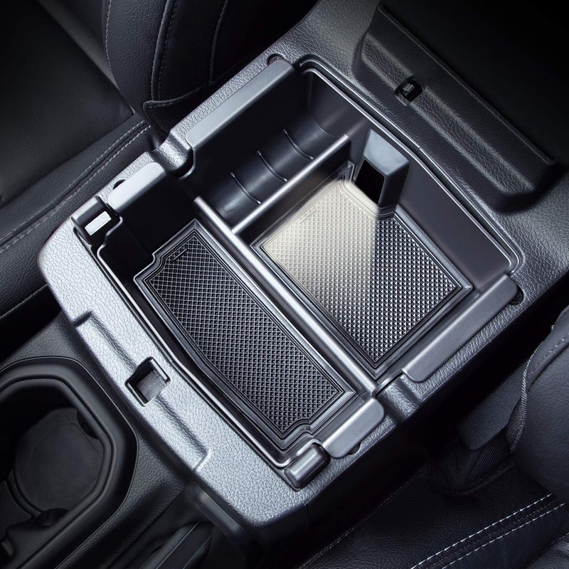 JKCOVER Compatible with Center Console Organizer Tray Jeep Wrangler JL/JLU 2018-2021 2022 2023 2024 2025 and Jeep Gladiator JT Truck 2020-2023 2024 2025 Insert Armrest Accessories (Not for JK/JKU) - Image 1